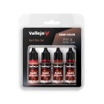 Vallejo 72387 - Farb-Set dunkle Haut ( 4 x 18 ml)